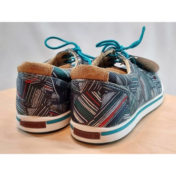 Women's Twisted X WHYC003 Hooey Lopers Sneaker Grey/Multi Canvas Size 7M - Picture 5 of 9